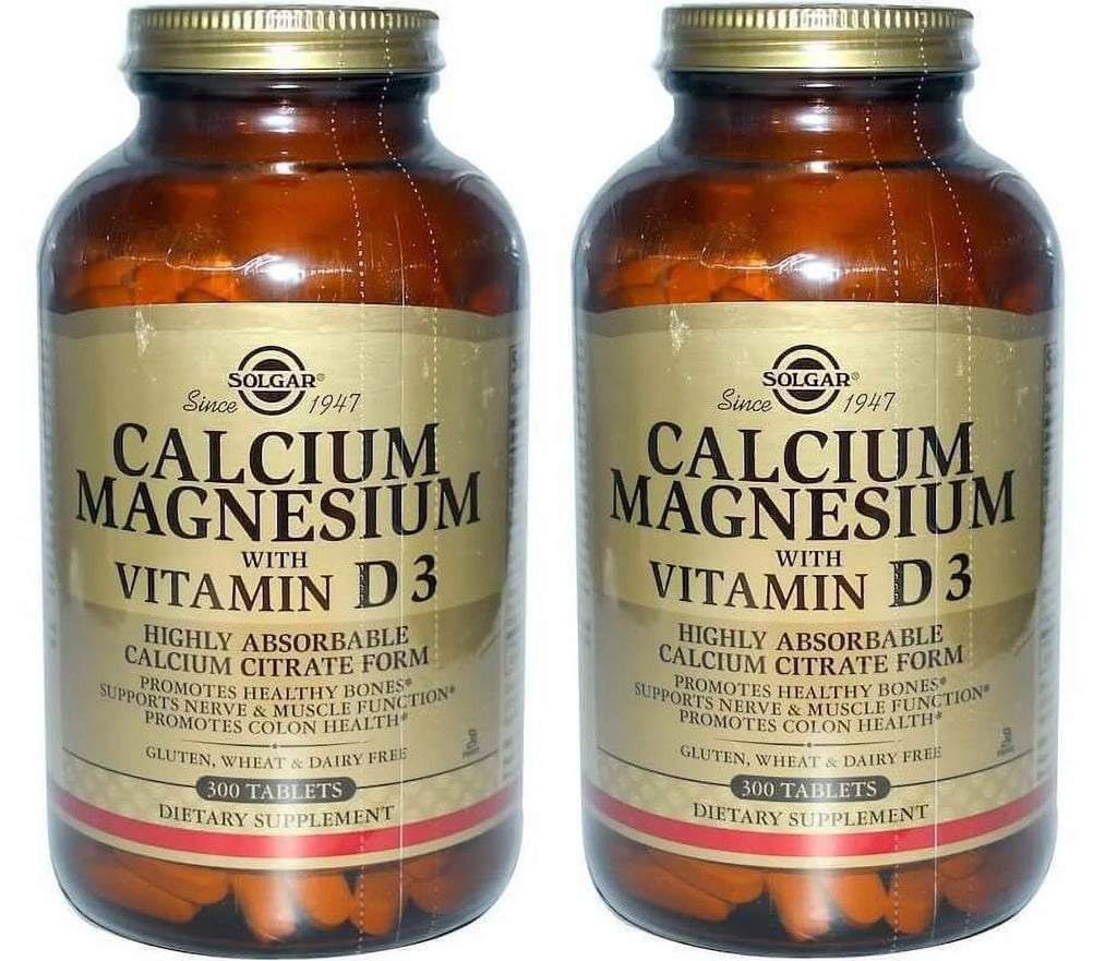 Calcium Magnesium with Vitamin D3 300 Tablets 2 Packs T90003