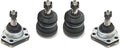 4 Piece Suspension Lower & Upper Ball Joints Pack of 2 F2057