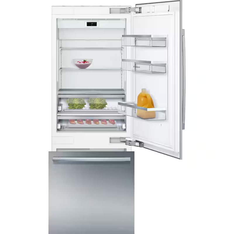 30 in. Built-In Smart Bottom Freezer Refrigerator Stainless Steel B162