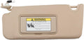 Gray Left Driver Side Sun Visor with Light X951