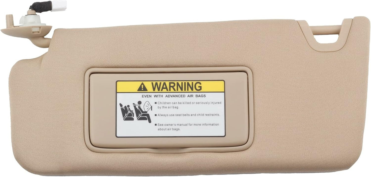 Gray Left Driver Side Sun Visor with Light X951