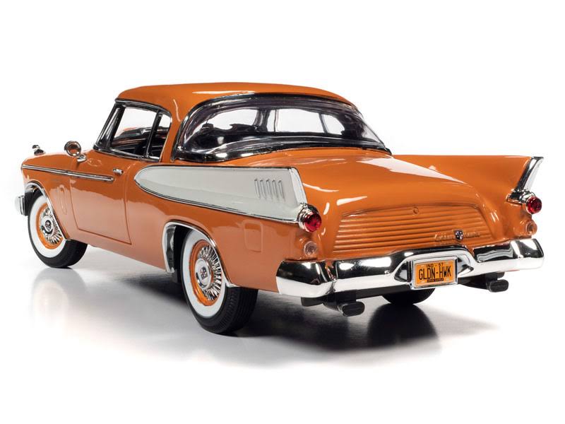 Coppertone Orange and White 1/18 Diecast Model Car V108134