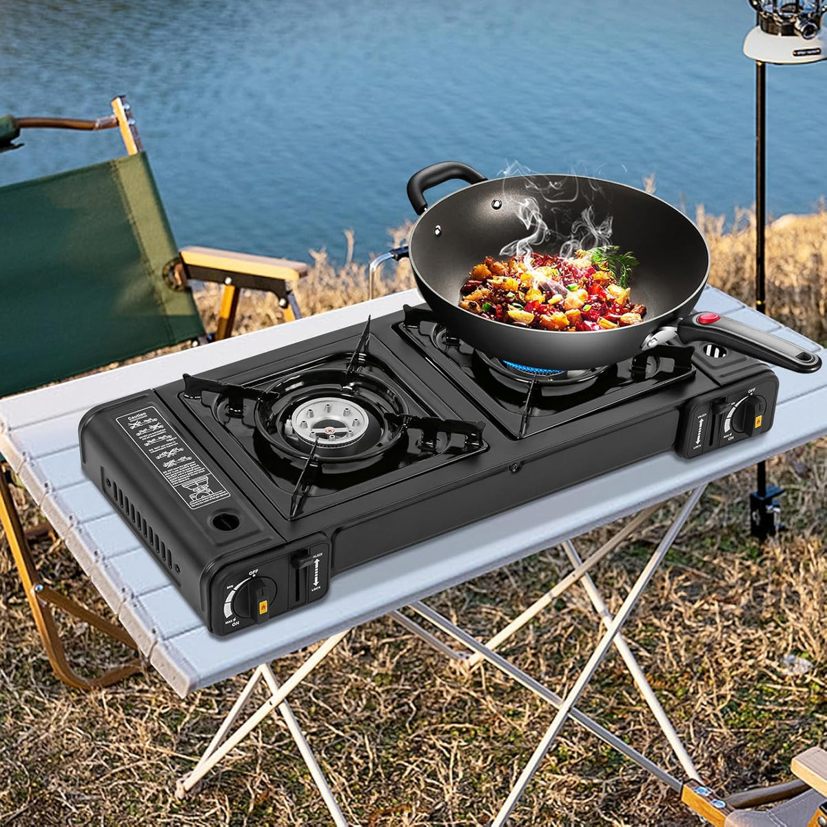 2-Burner Portable Gas Camping Stove R5037