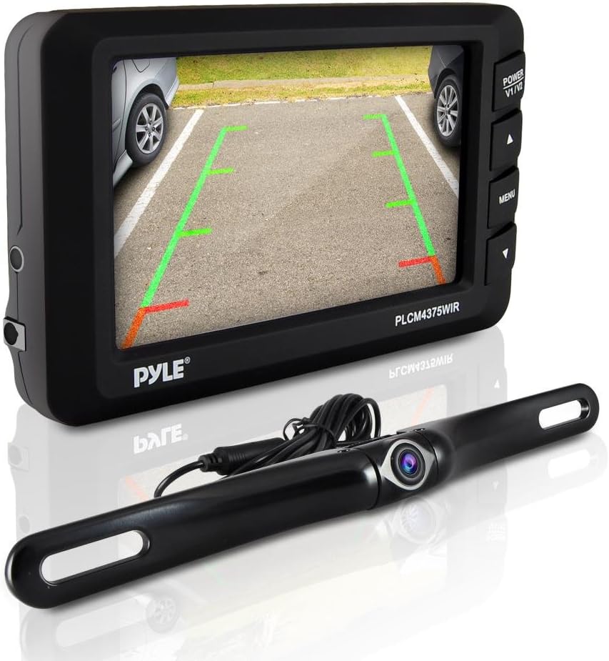 4.3” LCD Monitor Wireless Backup Camera with Night Vision LEDs P766