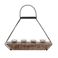 4-Tealight Holders with Handle M326