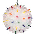 Glitter White Twinkle Sphere Christmas Light S752