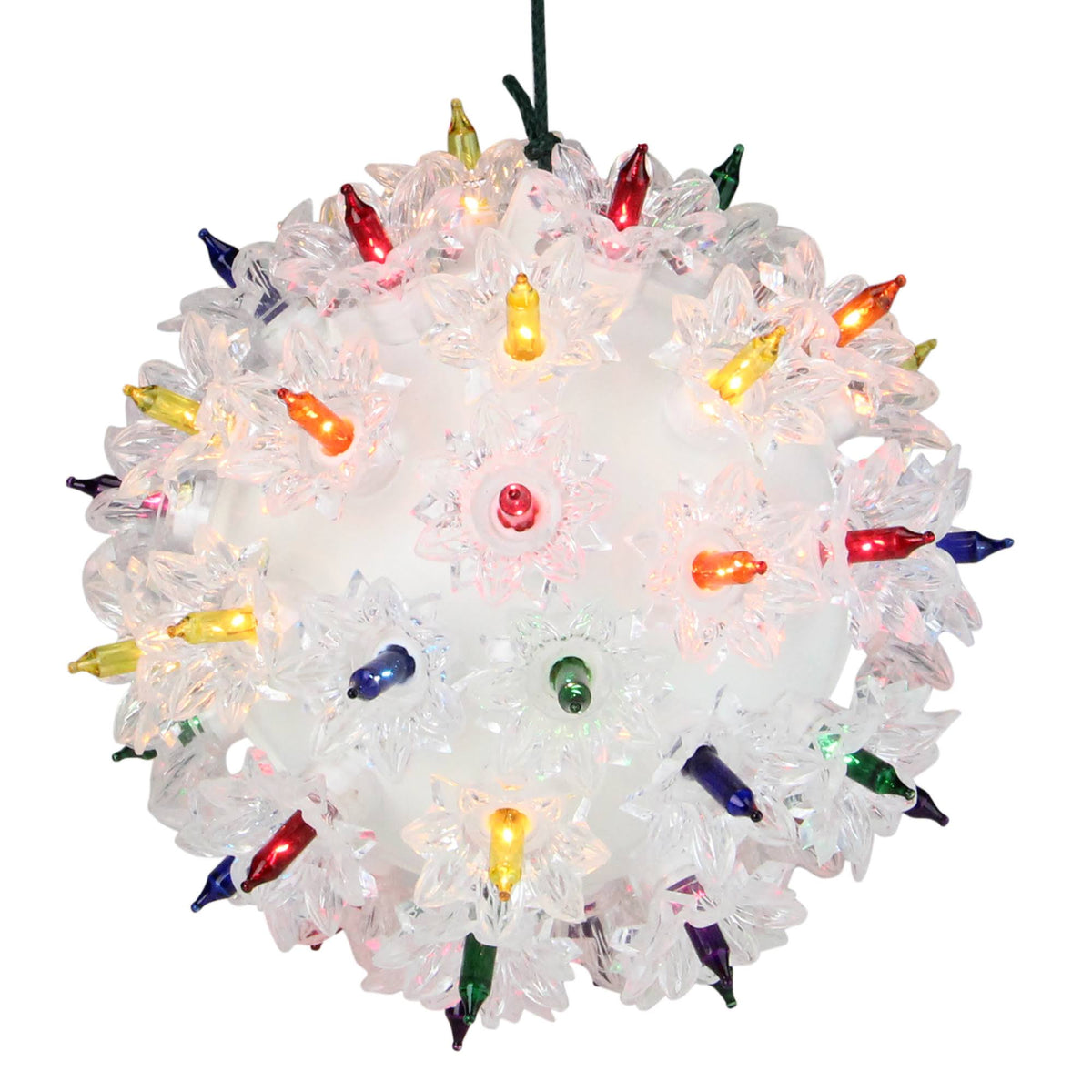 Glitter White Twinkle Sphere Christmas Light S752