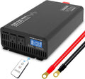 1000W Pure Sine Wave Power Inverter DC 24V to AC 110V-130V with LCD Display and Wireless Remote Control V5029