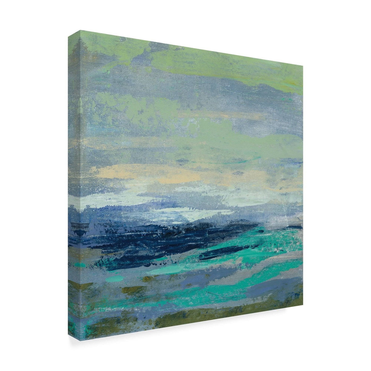Teal Wave II 35X35 Canvas Art B524