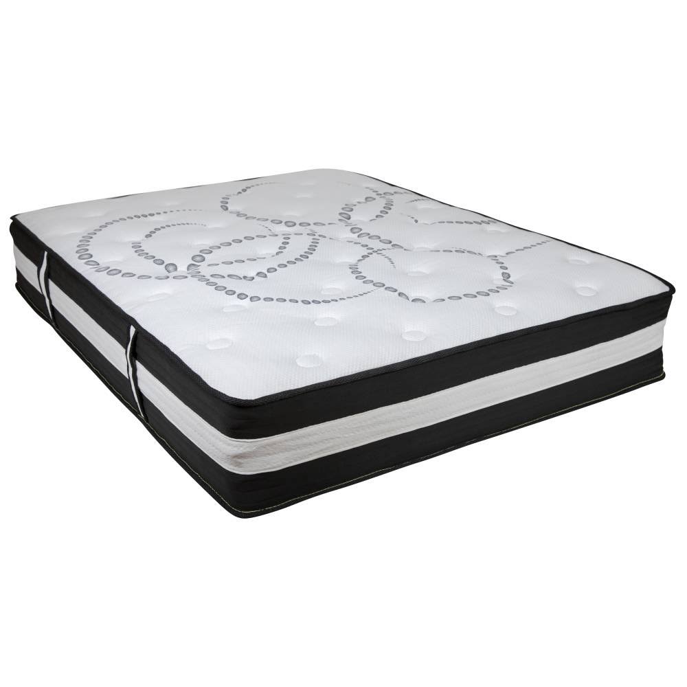 Twin 12 inch Foam Pocket Spring Mattress with 3 inch Gel Memory Foam Topper B919