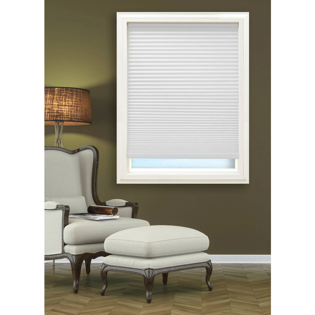 Cordless Blackout Cellular Shade, Cool White - 47.5X72 K735295