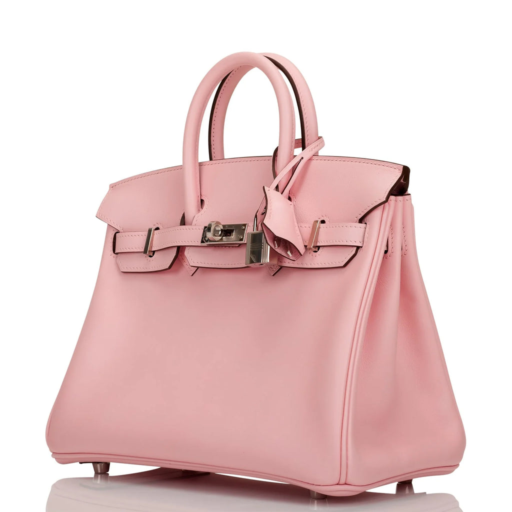 Birkin 25 Rose Sakura Palladium Hardware Q46315