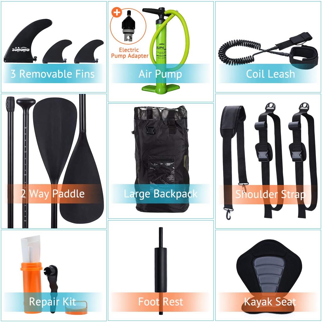 Inflatable Stand Up Paddle Board 11 FT Kayak Convertible F5077
