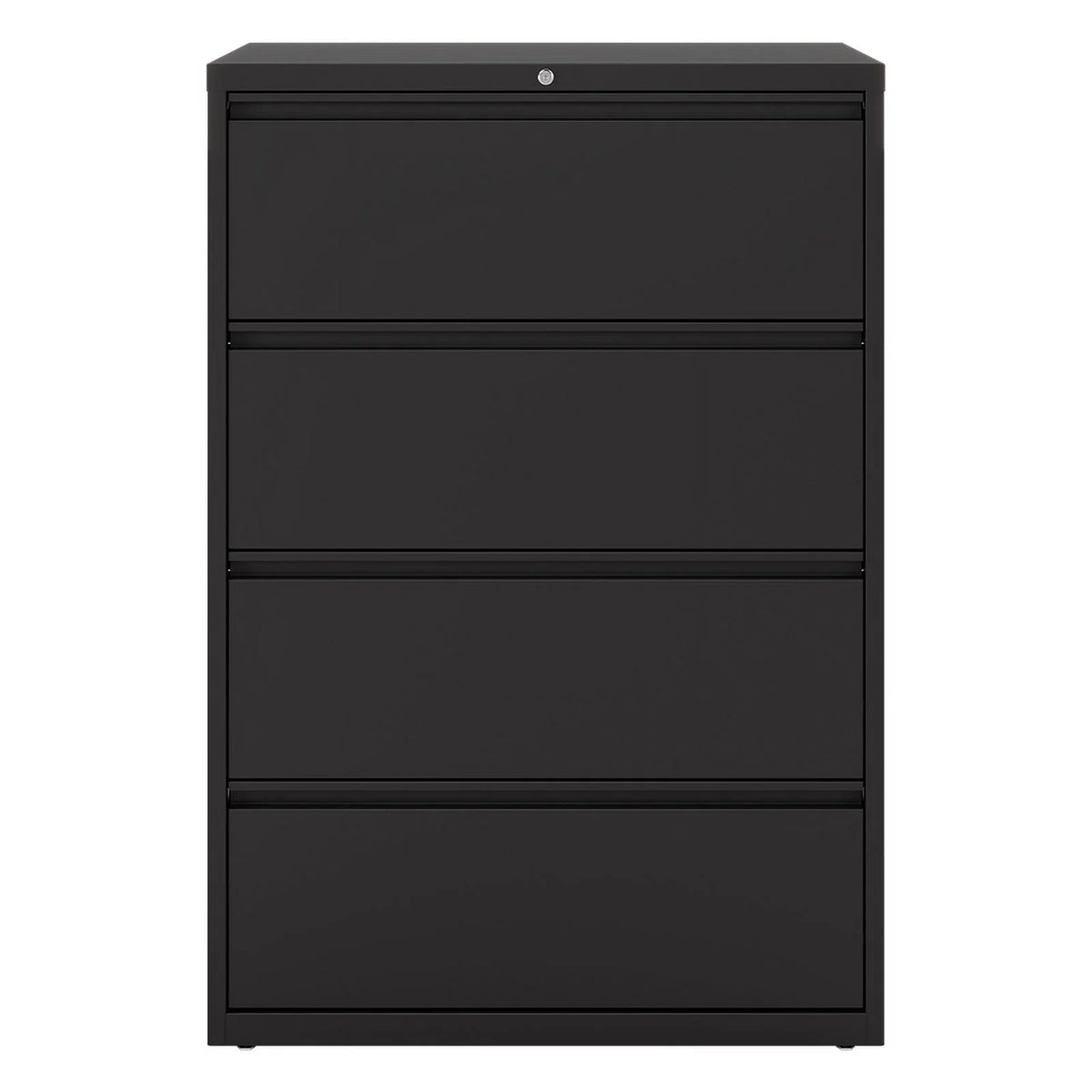 36" Wide 4 Drawer Metal Lateral File Cabinet Black K87193