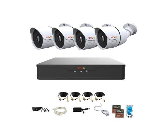 8-Channel 1080p 1TB Smart DVR Security Camera System with 4 Wired IR Bullet Cameras D14684