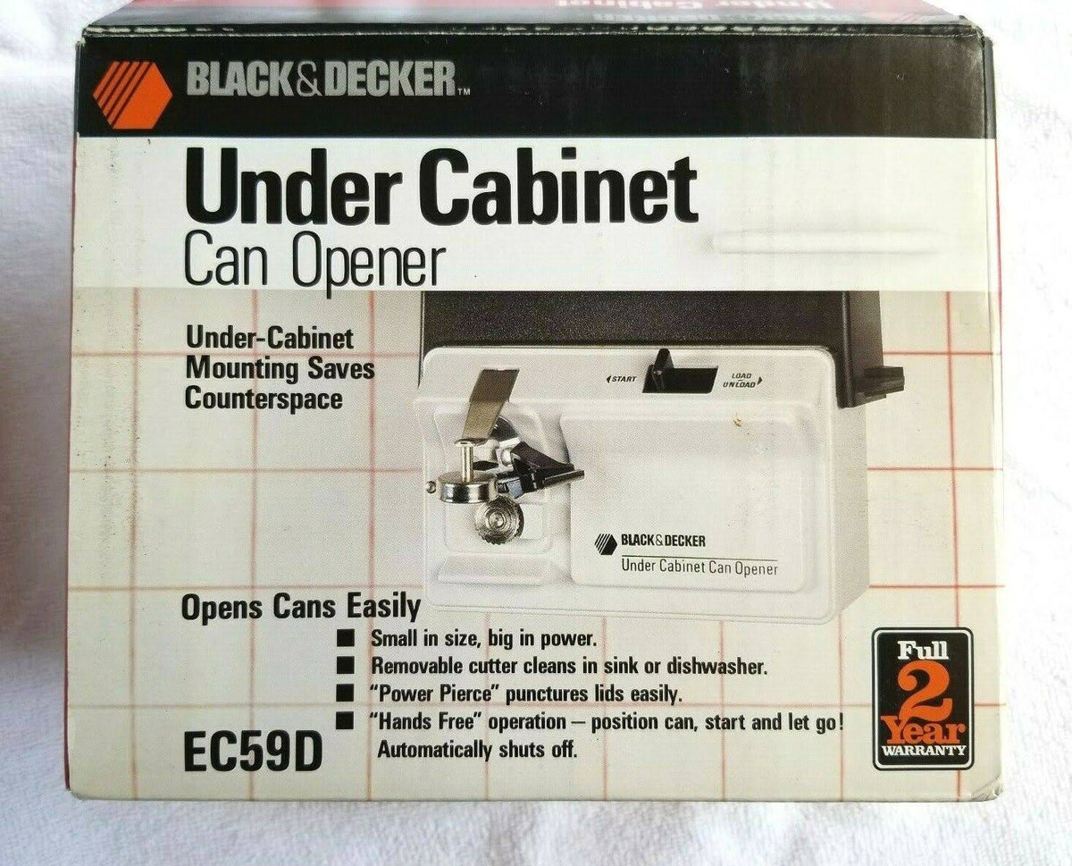 Black Under Cabinet Electric Can Opener A636