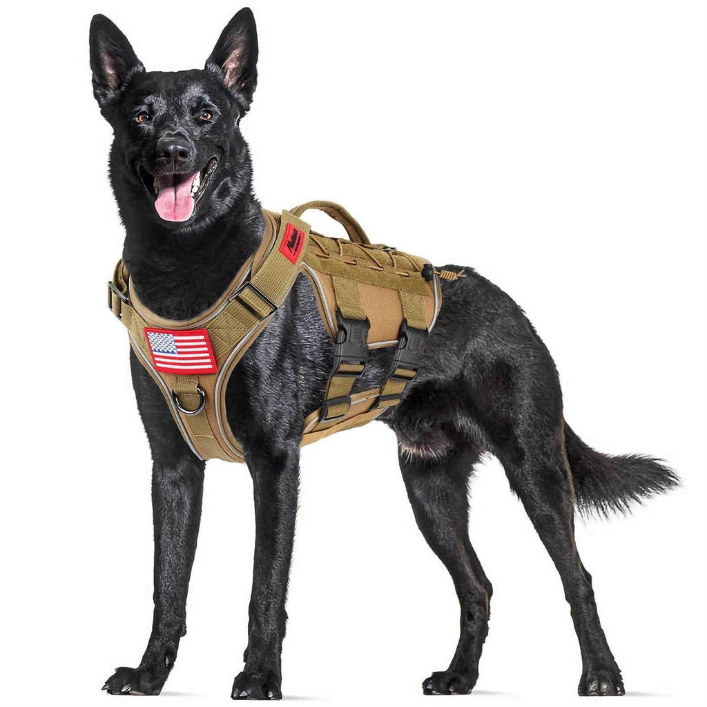 Tactical Dog Harness Reflective No Pull with Handle N265889