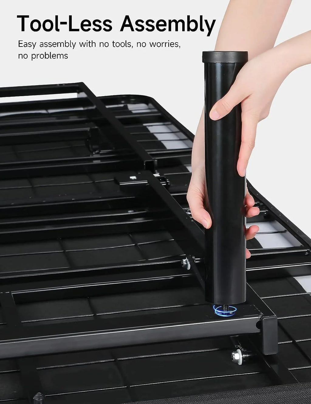 Adjustable Twin Size Ergonomic Bed Frame with Remote H7537