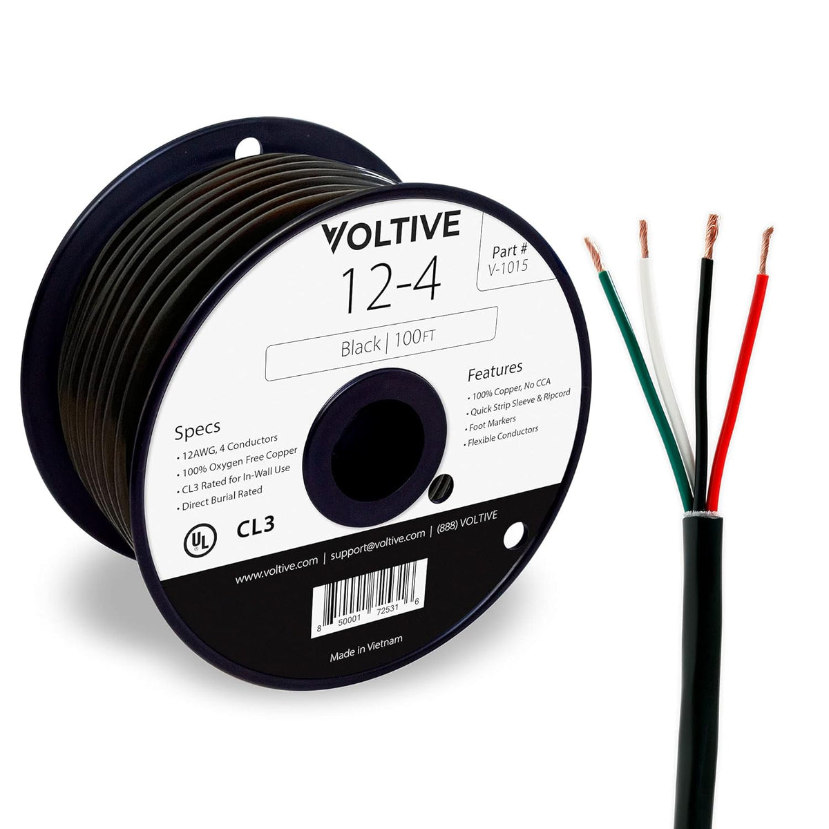 12 AWG 4 Conductor Oxygen-Free Copper Speaker Wire K565