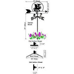 Handmade Weathervane Garden Mount W730382