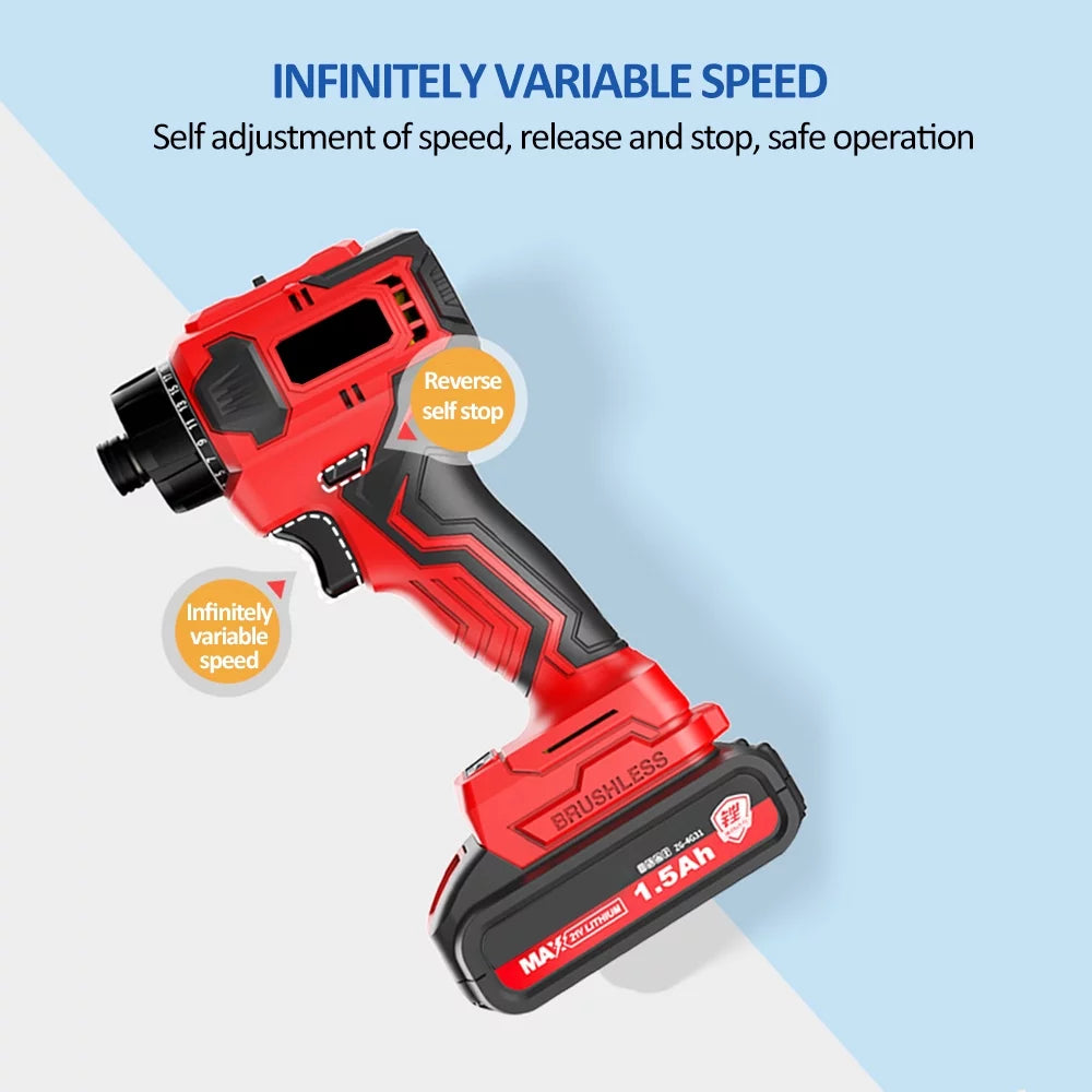 Electric Screwdriver 21V Brushless E819613