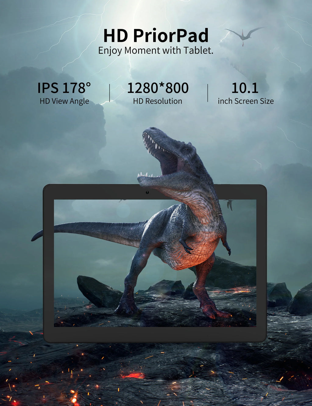 10.1 Inch Android 12.0 WiFi Tablet 6GB RAM 128GB Grey X612