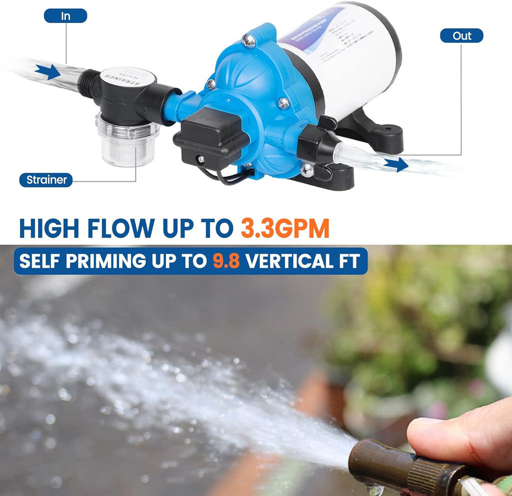 110V AC Water Pressure Pump 5.0GPM 55PSI Self Priming D2780
