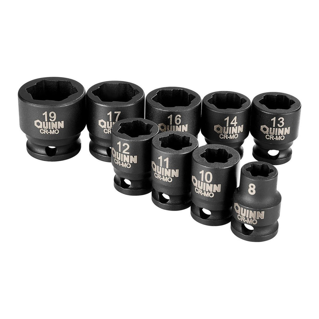 3/8 in. Drive Metric Bolt Extractor Socket Set, 9-Piece Q96714
