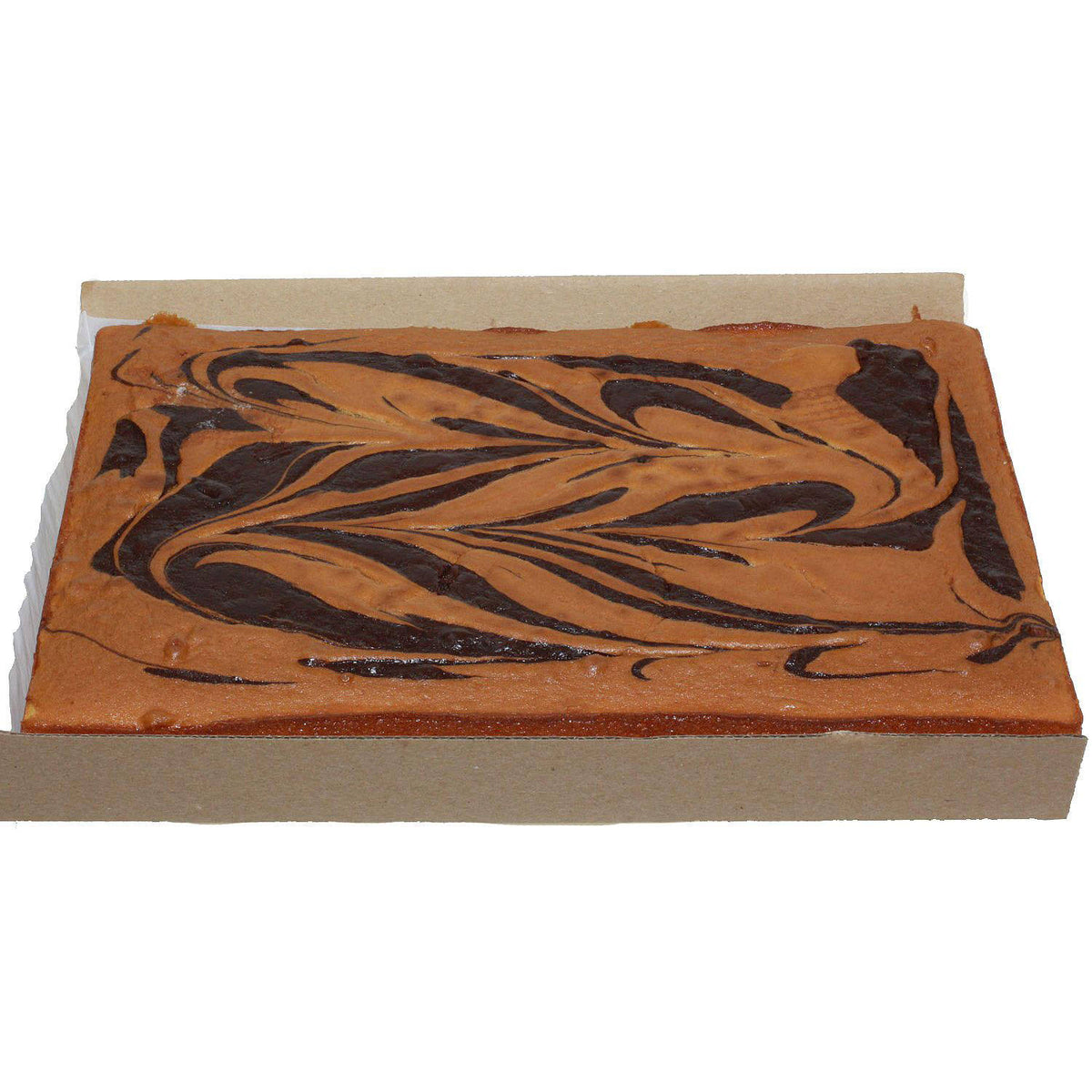 Half Sheet Uniced Marble Cake - 6 ct E15580