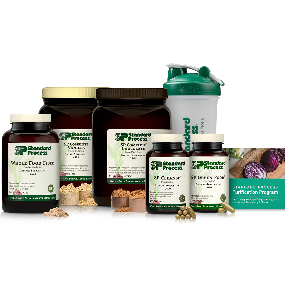 1 Kit Chocolate Vanilla Whole Food Fiber Purification Product Kit B453