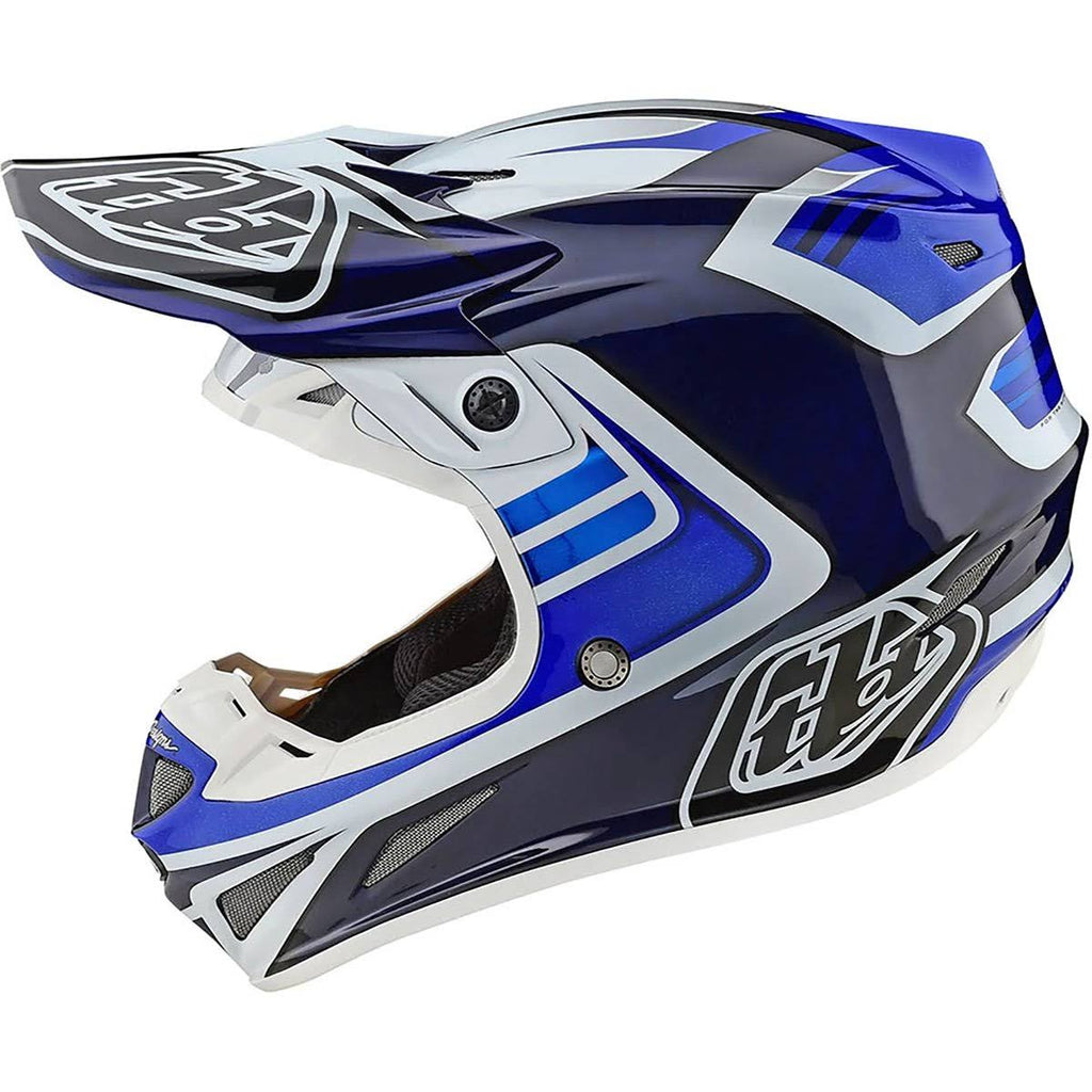 Carbon Flash Blue White Helmet D382718