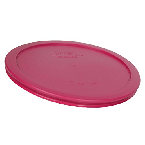 7-Cup Fuchsia Pink Plastic Food Storage Lid - 4 Pack Y291508