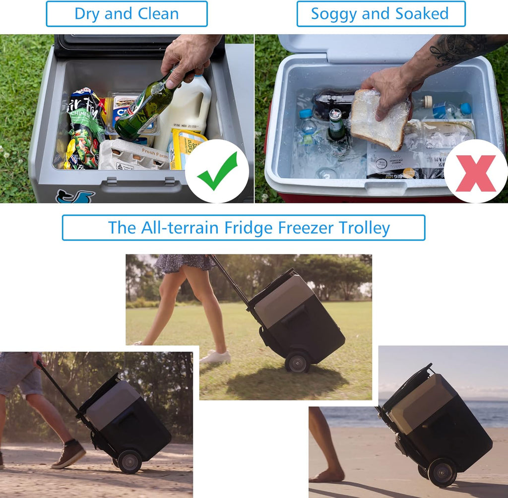 52 Quart Portable Refrigerator Freezer with Rechargeable Battery E25831