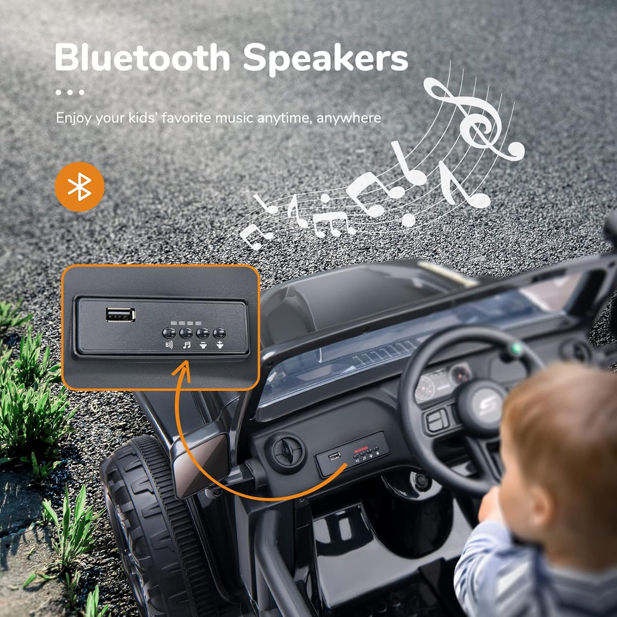 12V Electric Ride On Truck with Parental Remote Control B91021