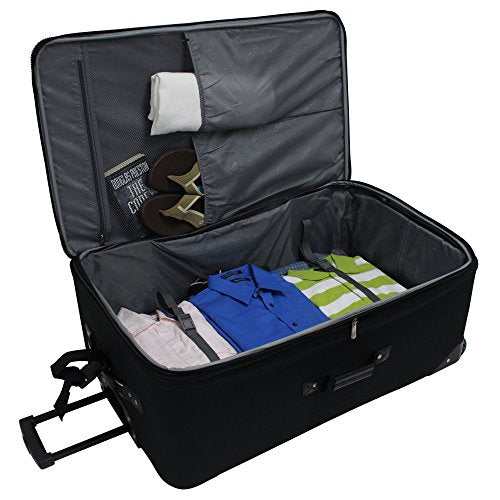 Burgundy Expandable Rolling Upright Luggage 8-Piece Set Q81185