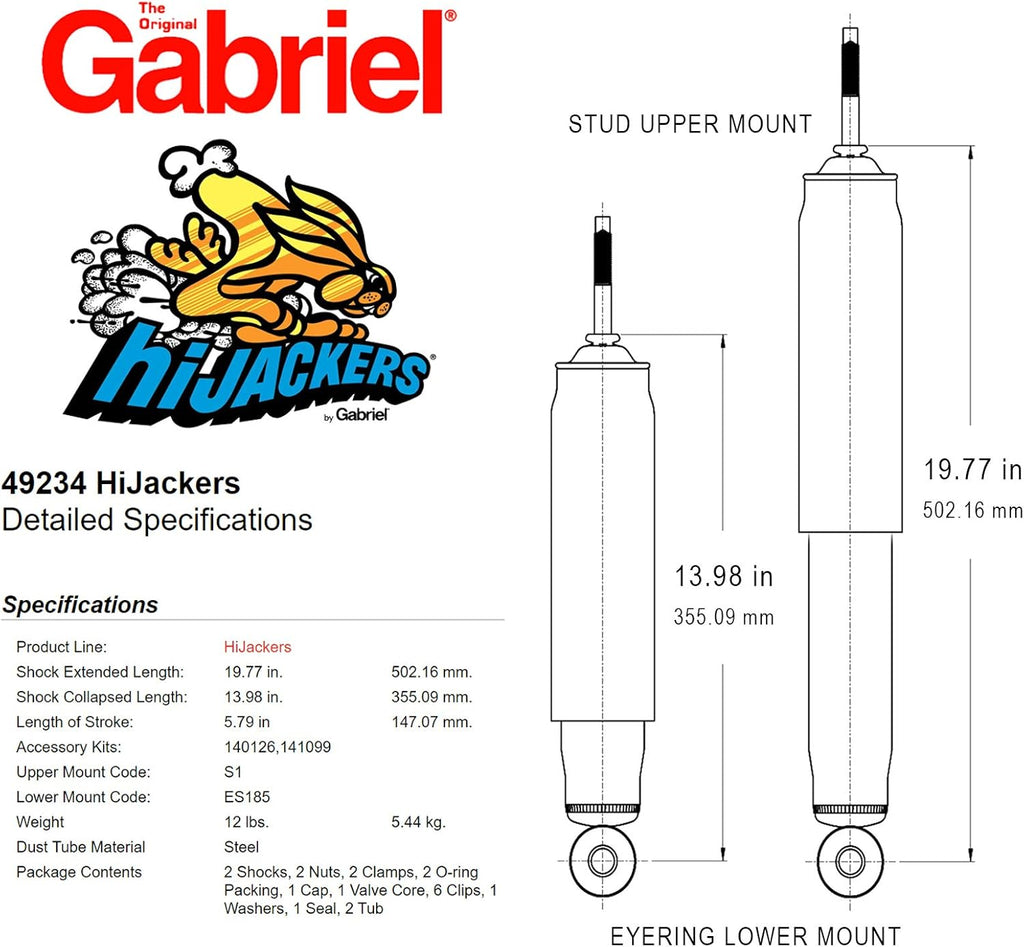 2 Pack Shock Absorber X8046