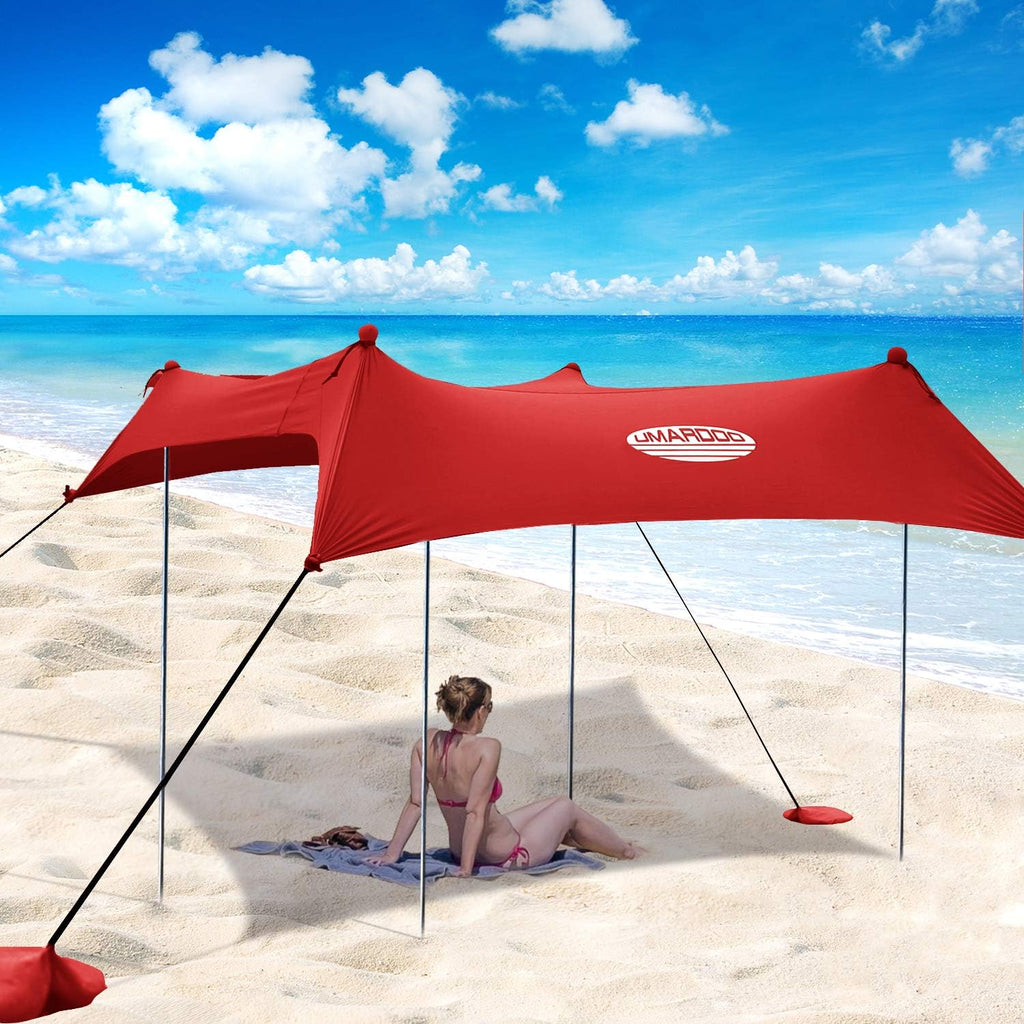 Pop Up Beach Sunshade Tent with Carrying Bag (Blue, 7X7 FT) T1189