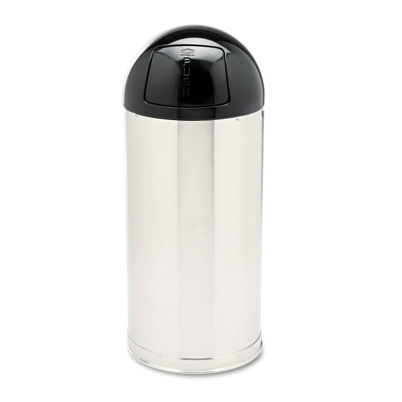 15 gal Satin Stainless Dome Top Receptacle M41499