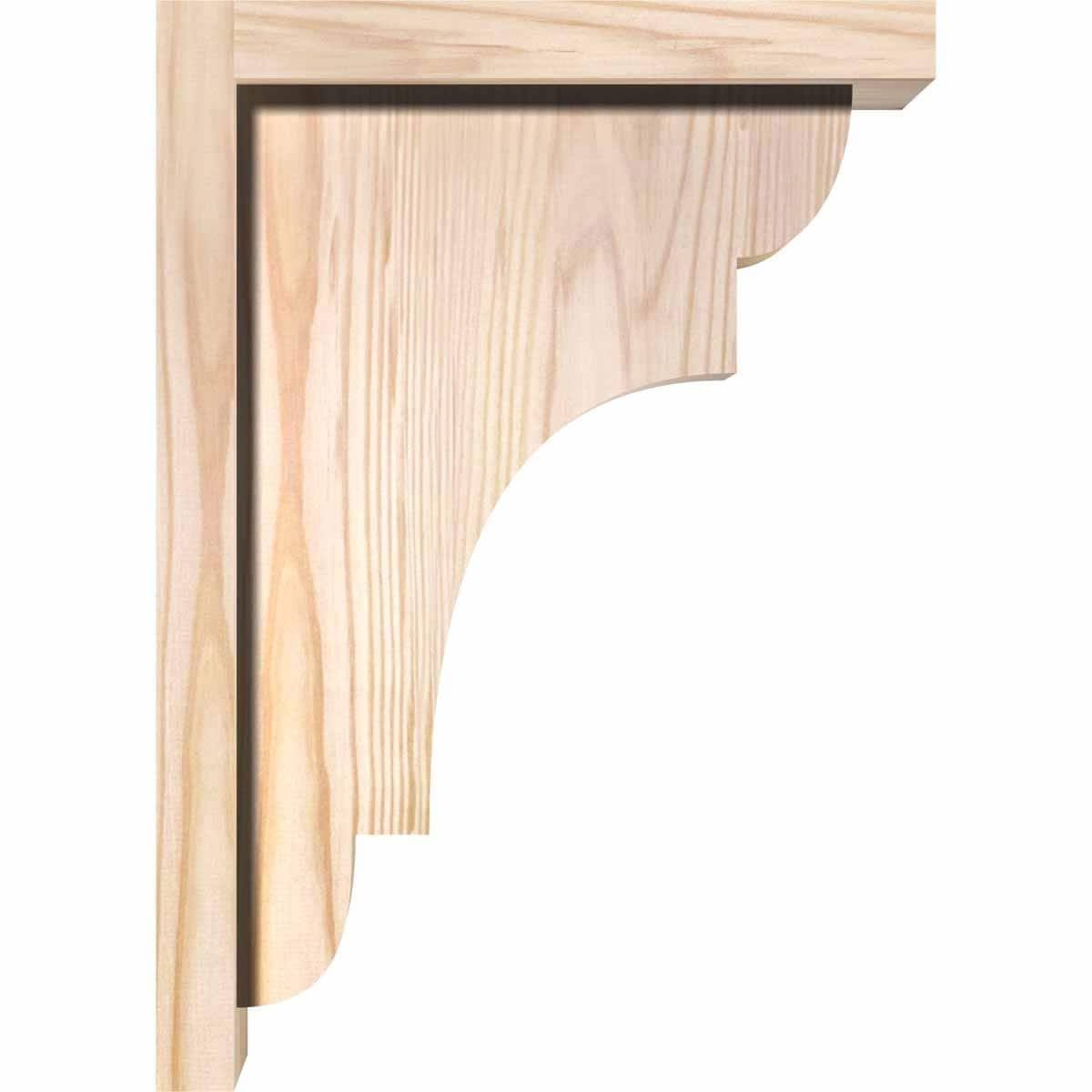 New Brighton Smooth Corbel with Backplate, Douglas Fir L40613