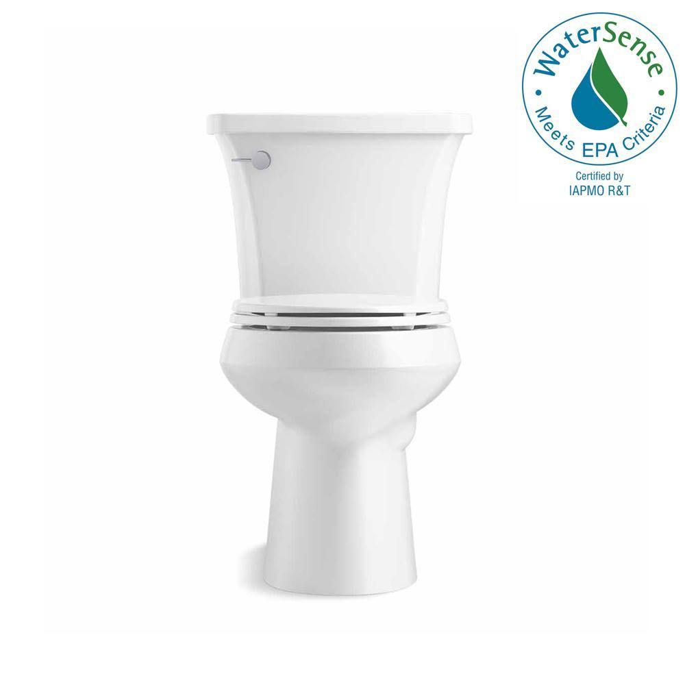 2-Piece 1.28 GPF Single Flush Elongated Toilet in White M7697