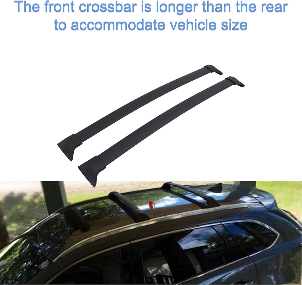 Roof Rail Rack & Cross Bar for Mazda CX-9 2016-2022, All Black X44105