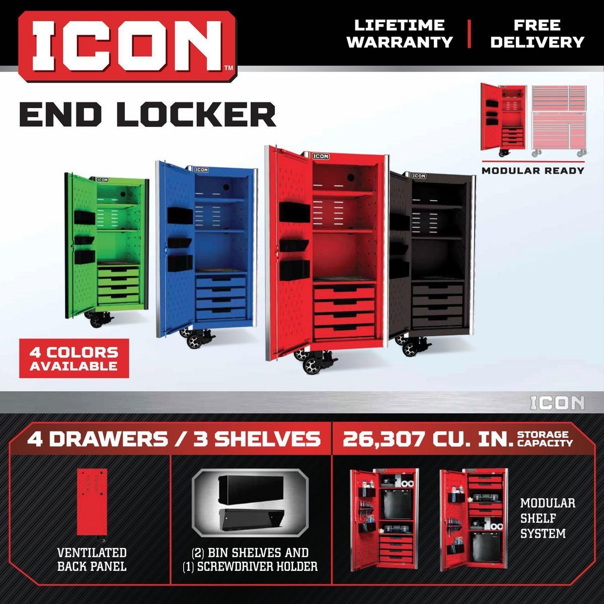 28 in. End Locker W884