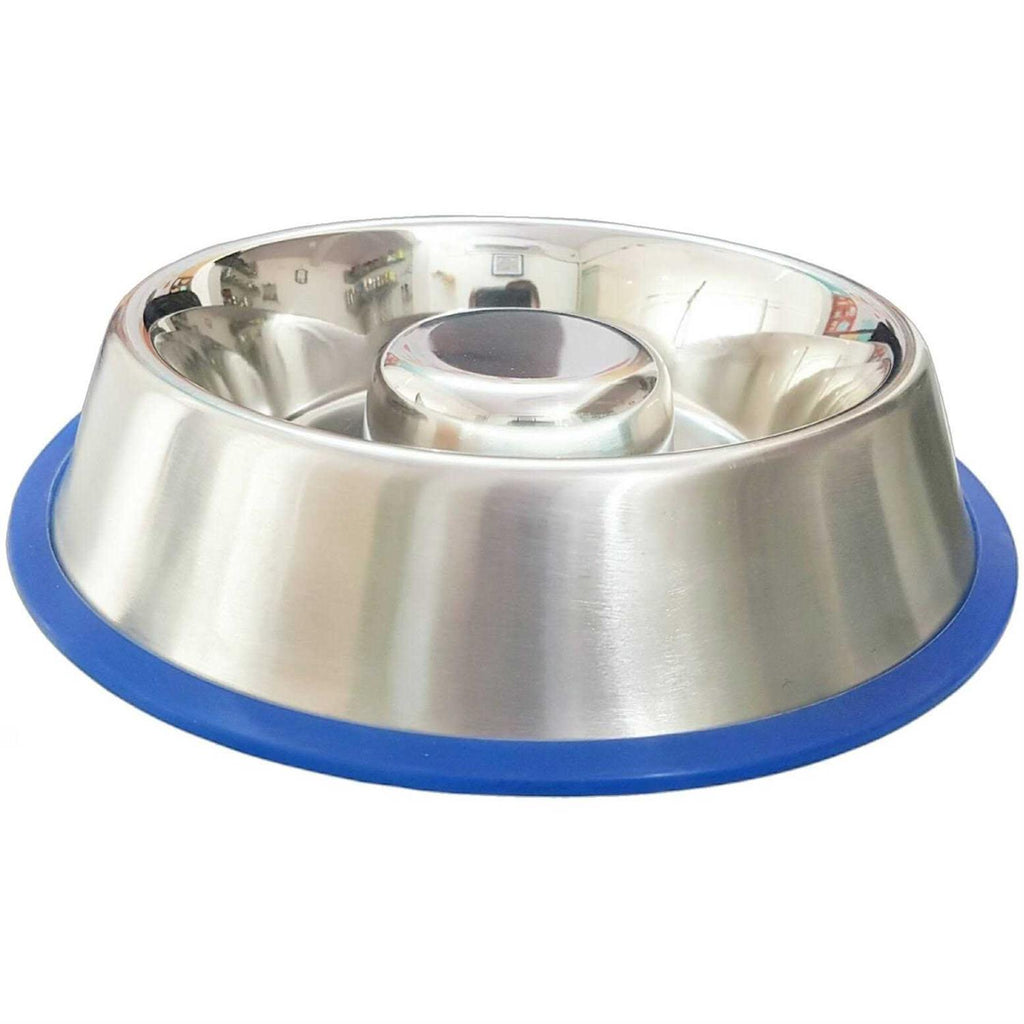 Slow Feed Anti Bloat Dog Bowl with Silicone Base D87767