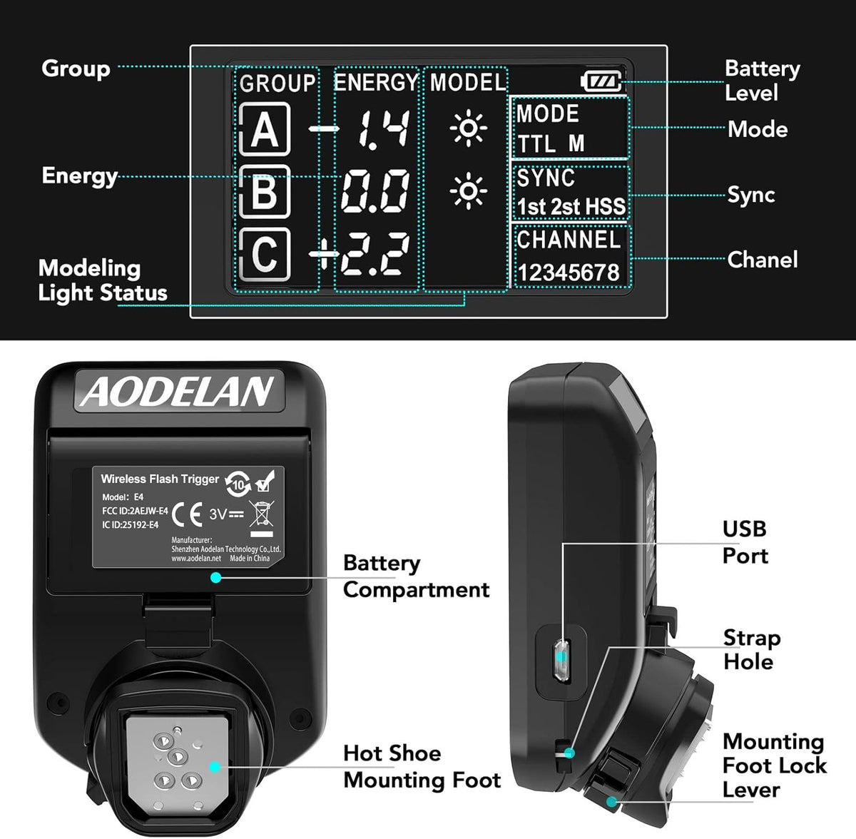 TTL Flash Trigger for Fujifilm Cameras V670503
