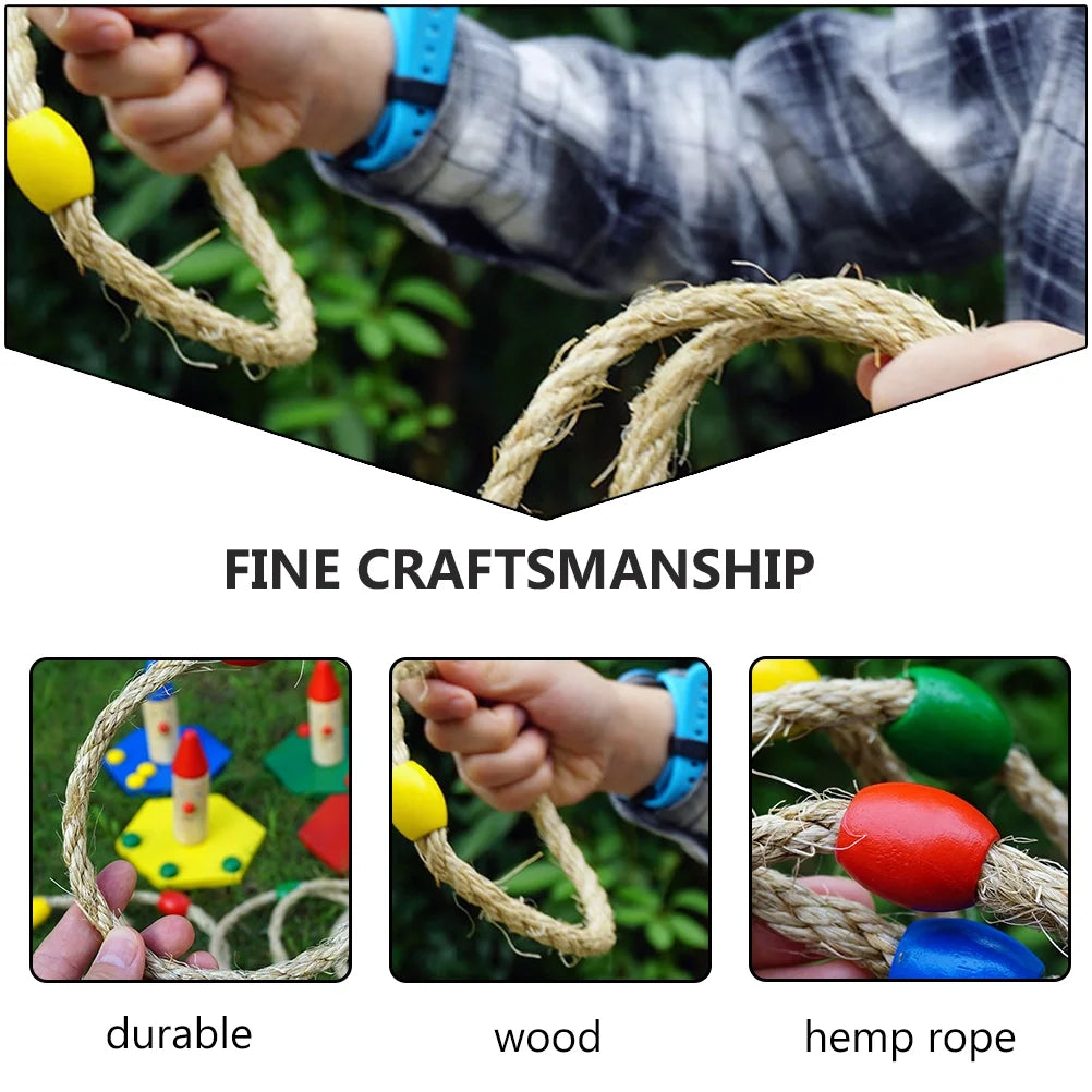 Wooden Ring Toss Game Toys N5559