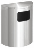 24 Gal Half-Round Metal Trash Can Z60552