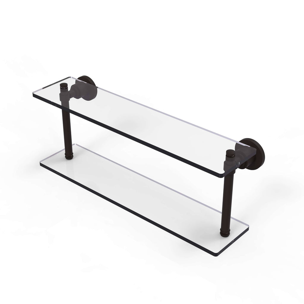 22x22 Two Tiered Glass Shelf Oil Rubbed Bronze G323166