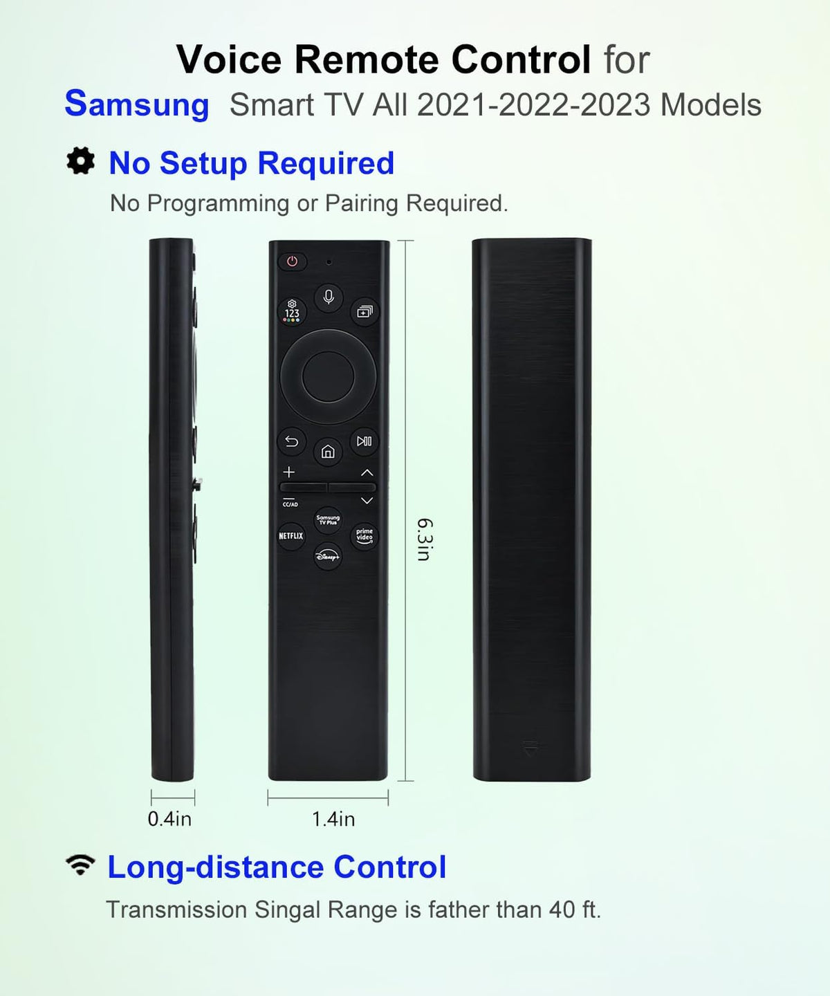 Voice Remote Control for QLED Smart TV F524327