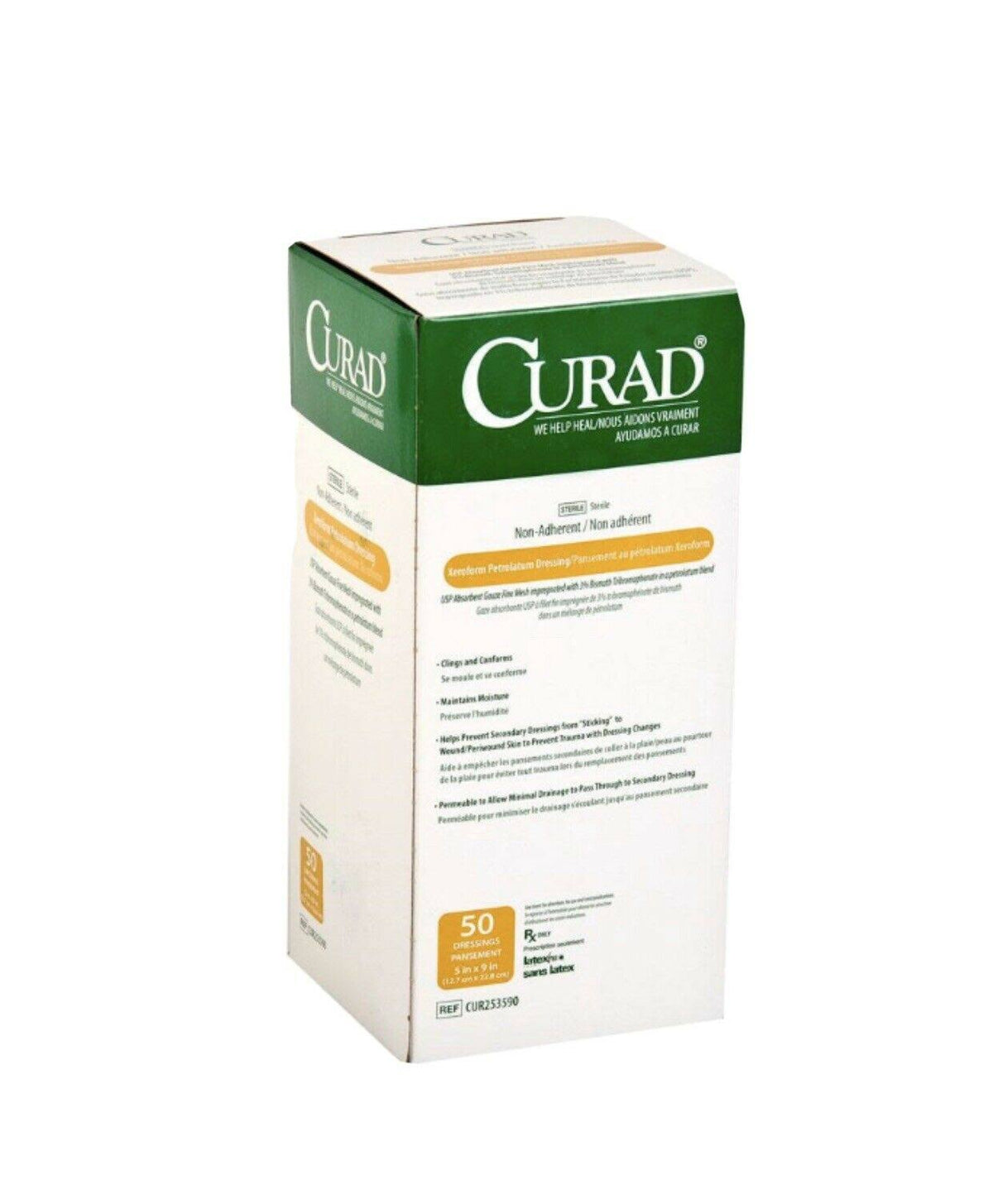 Sterile Petrolatum Gauze Dressing 5 x 9 200/Case P9671
