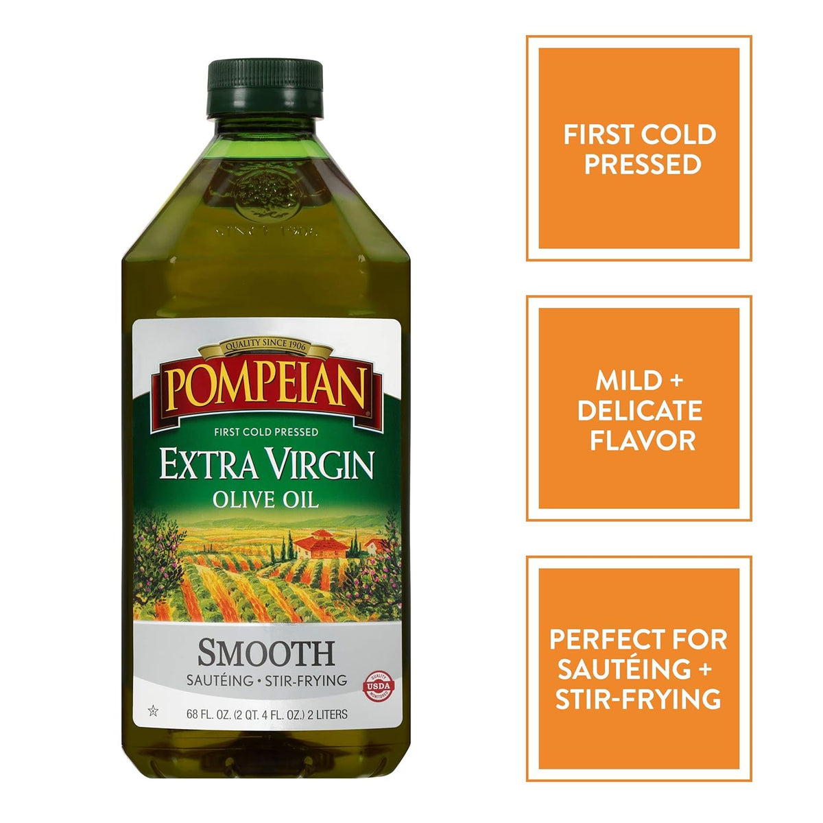 Extra Virgin Olive Oil, First Cold Pressed, 68 FL. OZ. D210218